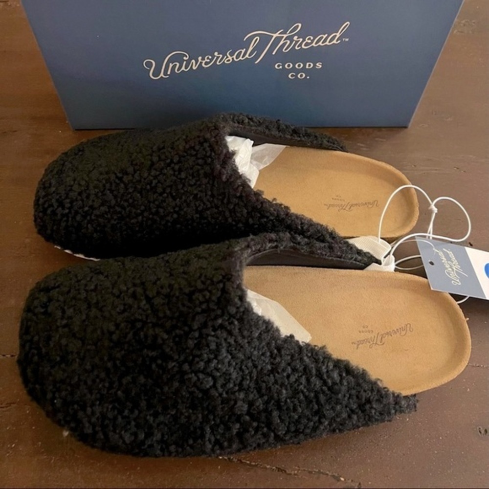 Ladies Fuzzy Mules
